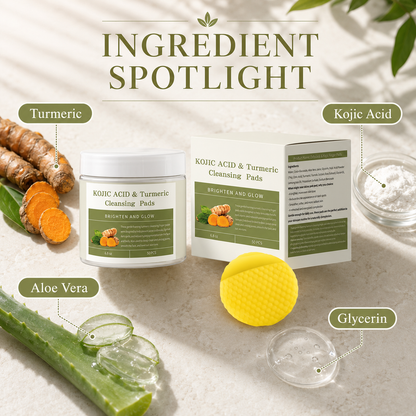 Turmeric + Kojic acid Glow Pads