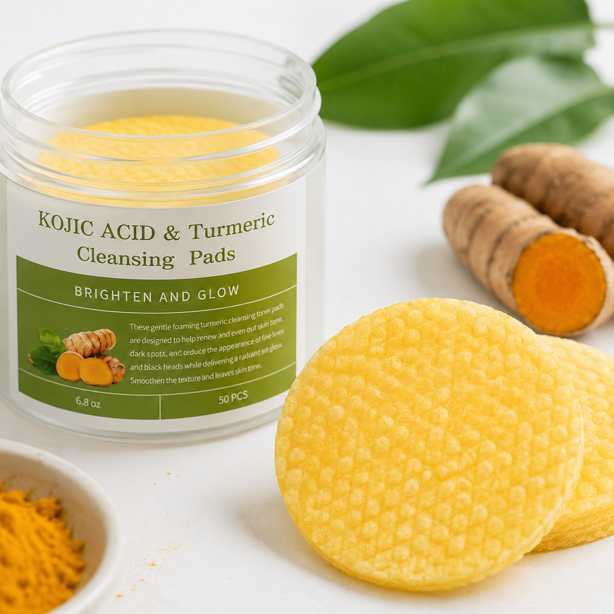 Turmeric + Kojic acid Glow Pads